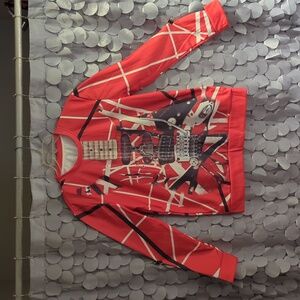 Red Graphic Guitar (Van Halen) Sweatshirt
